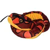 Image de Pluche knuffel slang bruin/geel 137 cm