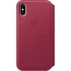 Image de Apple Leren Folio Hoesje voor iPhone X - Rood