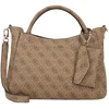 Image de GUESS Handtas Schoudertas Brenton Girlfriend Satchel Latte Logo Lichtbruin
