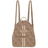 Image de GUESS vrijetijdsrugzak rugzak Manhattan II Large Backpack Latte Logo Lichtbruin