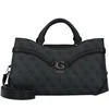 Image de GUESS handtas schoudertas Dea Girlfriend Satchel Coal Logo donkergrijs