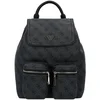 Image de GUESS vrijetijdsrugzak rugzak Manhattan II Flap Backpack Coal Logo donkergrijs