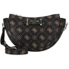 Image de GUESS schoudertas Silia Mini Convertible Shoulder Bag Espresso Logo donkerbruin