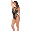 Image de Bloemen Visnet Bodysuit - Één Maat - Zwart