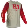 Image de FLY Racing Kinetic Wave Lichtgrijs Rood Jersey - Jas