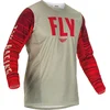 Image de FLY Racing Kinetic Wave Lichtgrijs Rood Jersey - Jas