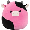 Image de Squishmallows - Pollyanna - Black and Pink Cow W/Mischievous Eyes 30cm pluche