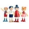 Image de TENDER LEAF Poppenfamilie - 4 Stuks - Flexibele Armen En Benen - Hout - 3 Jaar