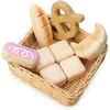 Image de TENDER LEAF Marktdag - Mandje Met Brood - 15,5X15,5X5,5Cm - Hout - 3 Jaar