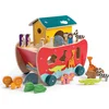 Image de Houten Speelboot - Tenderleaf Toys - Fantasierijk spel - Religieus, Ark van Noach - FSC Hout - Vanaf 18 maanden