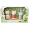 Image de TENDER LEAF Preschool - Popje - Berenfamilie - 10X4X7Cm - Hout - 3 Jaar