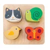 Image de Tender Toys Vormenpuzzel Dieren Junior Hout 4 Stukjes