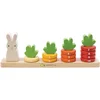 Image de Tender Leaf Preschool: WORTELEN TELLEN 31,7x5,4x10,5cm, basis met 10 genummerde ringen, konijn & 4 worteltoppen, in hout, in doos 11,1x6x32,5cm,  18m+