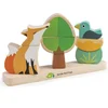 Image de Tender Leaf Toys Magneetpuzzel Vos Hout Junior 23 Cm 9-delig