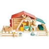 Image de Tender Leaf Toys Speelset Boerderij 51 X 38,5 Cm Hout 21-delig