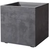 Image de Bloempot Cube - DEROMA - Millennium R - Antraciet - Met waterreservoir - 39 cm