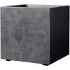 Image de DEROMA Cube Millennium R Bloempot - 49 x H49,5 cm - Antraciet - Met waterreservoir - Wielen