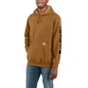 Image de Carhartt Sleeve Logo Brown Hooded Sweatshirt Heren