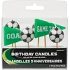 Image de Amscan Verjaardagskaarsjes Voetbal 6 Cm Groen/zwart/wit 6 Stuks