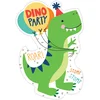 Image de Amscan Uitnodigingen Dino Junior 10 Cm Karton Groen 8 Stuks