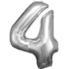 Image de Amscan Folieballon Cijfer 4 Junior 66 X 88 Cm Zilver