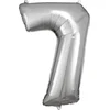Image de Amscan Folieballon Cijfer 7 Junior 58 X 88 Cm Zilver