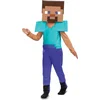 Image de JAKKS PACIFIC - Steve Minecraft Vermomming voor kind - 122/134 (7-8 jaar)