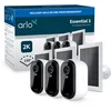 Image de Arlo Essential3 2K beveiligingscamera & zonnepanelen - 3-PACK