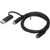 Image de Lenovo 4X90U90618 USB-kabel USB 3.2 Gen1 USB-A stekker, USB-C stekker 1.00 m