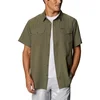 Image de Short Sleeve Button-Up Shirt with Pockets for Outdoor Activities -