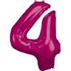 Image de Amscan Folieballon 66 X 88 Cm Nummer 4 Roze