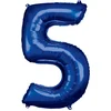 Image de Amscan Folieballon 58 X 86 Cm Nummer 5 Blauw