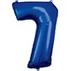 Image de Amscan Folieballon 58 X 88 Cm Nummer 7 Blauw