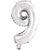 Image de Amscan 9909677, Speelgoed ballon, Folie, Zilver, 5 stuk(s)