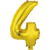 Image de Amscan Folieballon Cijfer 4 35 Cm Goud