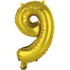Image de Amscan Folieballon Cijfer 9 35 Cm Goud
