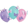 Image de Amscan Ballonnen Flutter 35,5 Cm Latex Roze/lila/aqua 4-delig