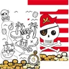 Image de Amscan Uitdeelzakjes Piraten Junior 23 X 16 Cm Papier Wit