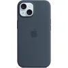 Image de Apple Siliconenhoesje met MagSafe geschikt voor iPhone 15 - Storm Blue
