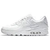 Image de Nike Air Max 90 Leather - Triple White - Sneakers Heren -Maat 41