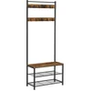 Image de Garderobekast   Industrieel design   Met schoenenrek   Zwart