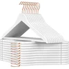 Image de Houten Kleerhangers Set van 20 in Wit