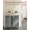 Image de Wasmand met 2 x 46 liter capaciteit en legplank 73 x 33 x 72 cm
