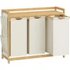 Image de Wasmand   3 compartimenten   3×50L   94×33×78 cm   Crèmewit