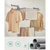 Image de SONGMICS Droogrek voor kleding, 3-laags mobiele wasdroger met wielen, opvouwbaar, 63,5 x 128 x 148 cm, grote capaciteit, binnen- en buitengebruik, duifgrijs LLR702G01