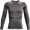 Image de Under Armour UA HG Armour Comp LS-GRY Heren Sportshirt - Carbon Heather - Zwart
