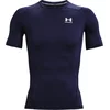 Image de Under Armour UA HG Armour Comp SS-BLU Heren Sportshirt - Midnight Navy - Wit