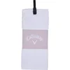 Image de Callaway Tri-Fold towel 2023 golfhanddoek wit roze