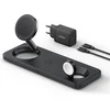 Image de Anker MagGo 3-in-1 Draadloos Oplaadstation - 15W Wireless Charger - Voor telefoons, oordopjes en smartwatches - Qi2-gecertificeerd - Inklapbaar en Compact Ontwerp - Inclusief 40W USB-C Adapter - Zwart