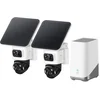 Image de eufy eufyCam S4 2-Cam Kit - 4K PTZ beveiligingscamera buiten - Triple lens bullet - 360° pan/tilt - 8x zoom - AI-tracking - HomeBase S380 - 16TB opslag